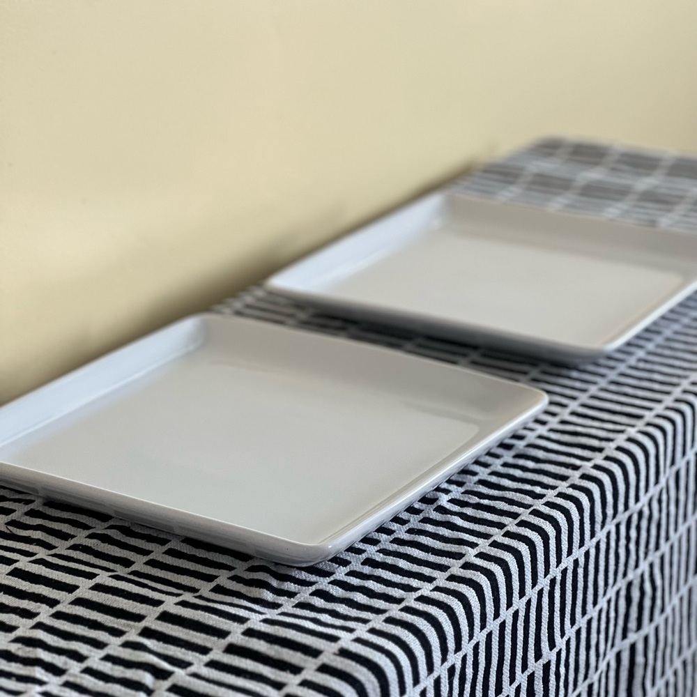 Simple additions but the pampered chef heavy square plates